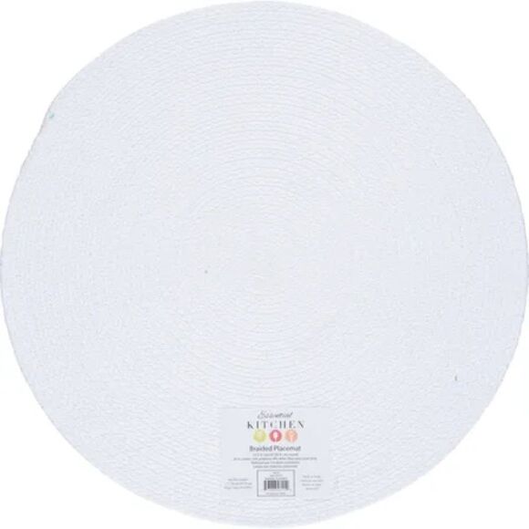 Bee Zesty Braided Round Placemat Kay Dee Designs Large 14.5” Lemons Essential - Picture 2 of 6